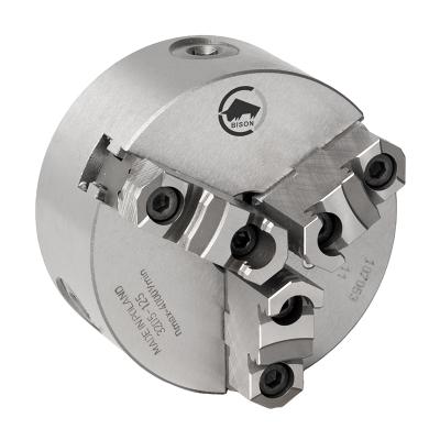 BISON 3-Bakket Centrerpatron Ø315 mm-Støbejern-DIN 6350-Montering på bagsiden (cylindrisk holder)-3205-315